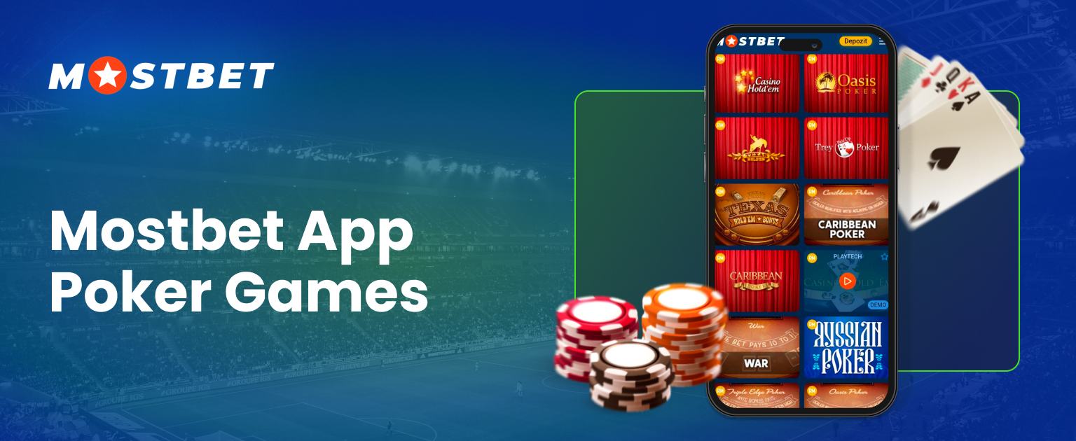 Complete information about the game of poker in the Mostbet mobile application