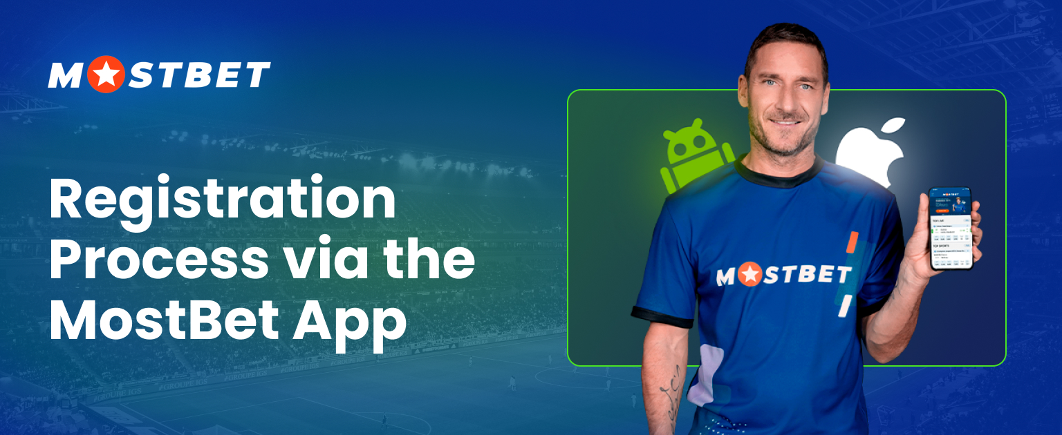 Information about the registration process in the MostBet application
