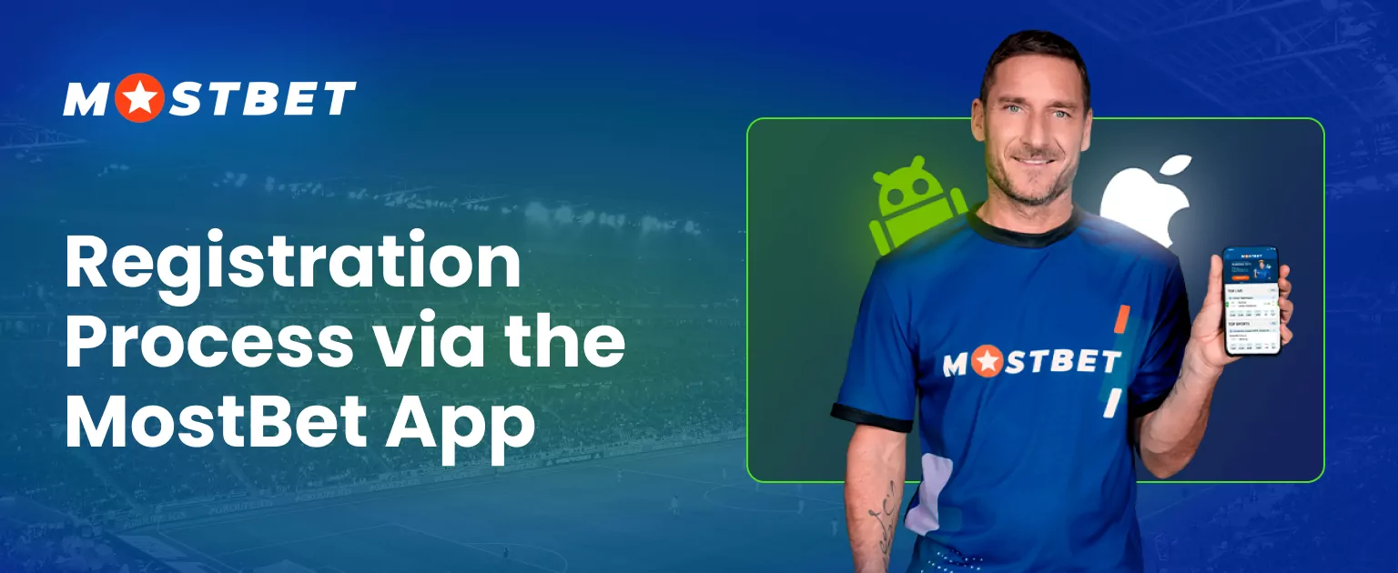 Information about the registration process in the MostBet application